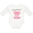 thumbnail image 3 of Inktastic Aditi My Pap Pap loves me Boys or Girls Long Sleeve Baby Bodysuit, 3 of 5