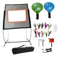 thumbnail image 4 of Conjunto de red de bádminton con raquetas y soporte, práctica red portátil para hombres y mujeres con bolsa de transporte para parques de entrenamient, 4 of 8