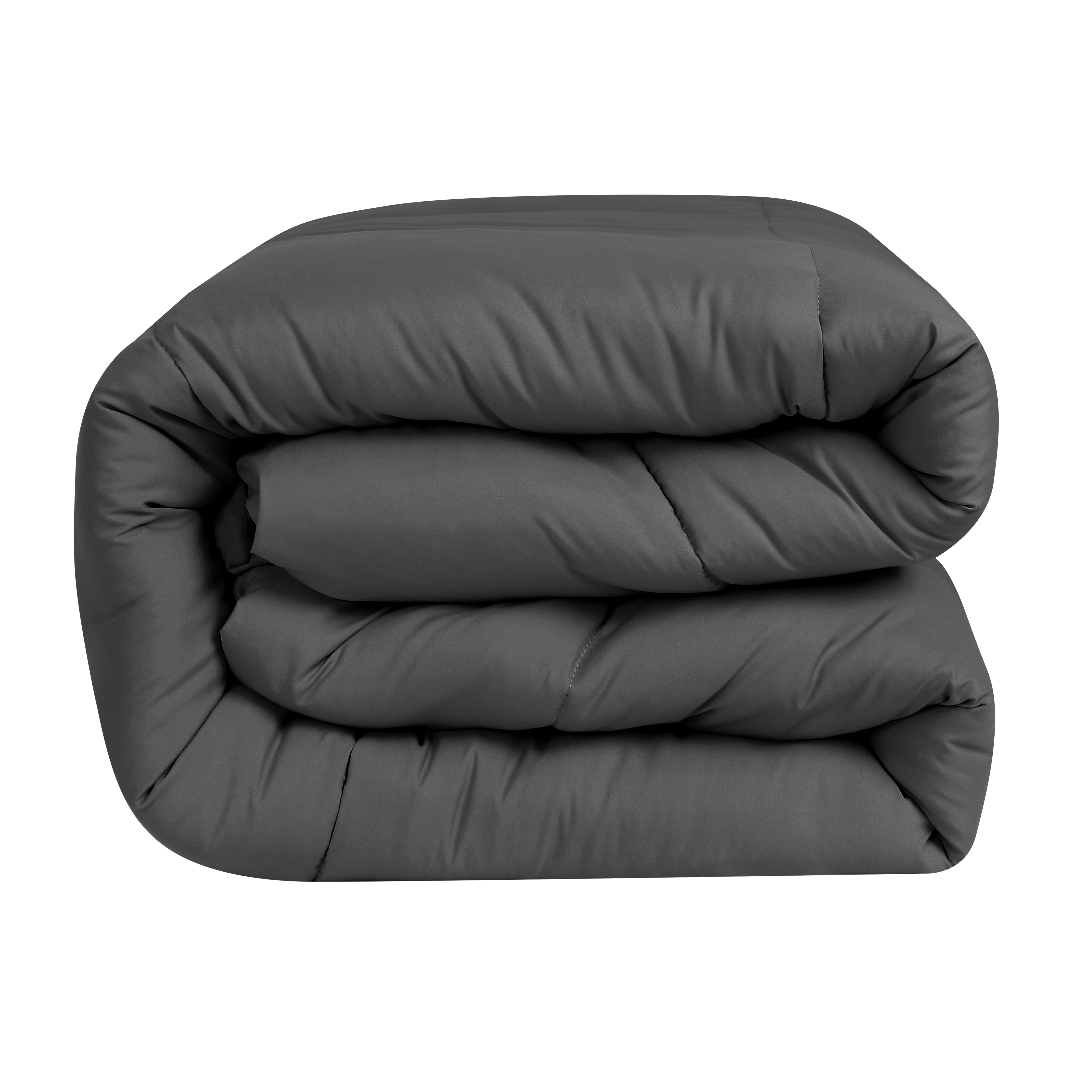 Swift Home Heavy-Filled Down Alternative Comforter, Ultra Soft All Season Hypoallergenic Bedding, Queen/Double, Grey