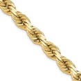 thumbnail image 3 of 14K Yellow Gold 13mm Diamond Cut Rope Necklace Size 20, 3 of 4