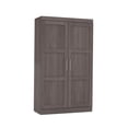 thumbnail image 1 of Bestar Pur 49W Wardrobe w/ Pull-Out Shoe Rack in bark grey, 1 of 4