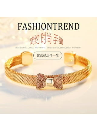 Authenticated Used LOUIS VUITTON Louis Vuitton Spiky Bow Bracelet M67049  Metal Plastic Gold Brown Ribbon Motif Spike Chain 