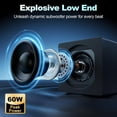 thumbnail image 2 of Computer Speakers with Subwoofer, 2.1 PC Speakers System with 8 Lighting Modes, 60W  Power, AC Adapter Powered, Bluetooth 5.4, USB/USB-C and 3.5mm Aux in for Desktop, Monitor, Gaming, 2 of 7