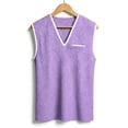 thumbnail image 4 of Ynynloco Men's Waffle Knit Sweater Vest V Neck Regular Fit Knit Sleeveless Pullover Tops, 4 of 7