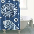thumbnail image 4 of Summer Beach Starfish Seashell Shower Curtain 72x72in with Hooks, Quick-Dry Polyester Nautical Decor for Coastal Sea-Inspired Bathrooms, 4 of 4