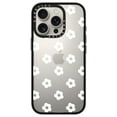 thumbnail image 3 of Compact 16 Pro Case [4 ft. 2X Military Grade Drop Protection/Slim/Lightweight] - Ditsy Daisies - White - Clear Black, 3 of 5