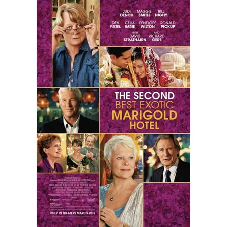 The Second Best Exotic Marigold Hotel Movie Poster Print (27 x