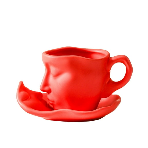 Human Face Art Personality Creative Ceramic Coffee Tea Cup, Strange Human Face Mug Series, Artistic Decoration With 100 Ml Capacity, Ideal Gift For Art Lovers