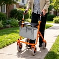 thumbnail image 5 of Gsanu Walker Storage Bag, Under Seat Organizer for Rollator Walker, Removable Design, Fabric Storage Basket with Handles for Groceries and Personal Items, 5 of 5