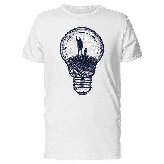 Father & Son In A Light Bulb Tee Men's -Image by Shutterstock