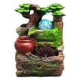 thumbnail image 2 of Fuente de con giratorio, cascada con , relajación decorativa, meditación , artesanía, adorno para decoración para hogar, spa, I Soledad Fuente de la mesa, 2 of 8