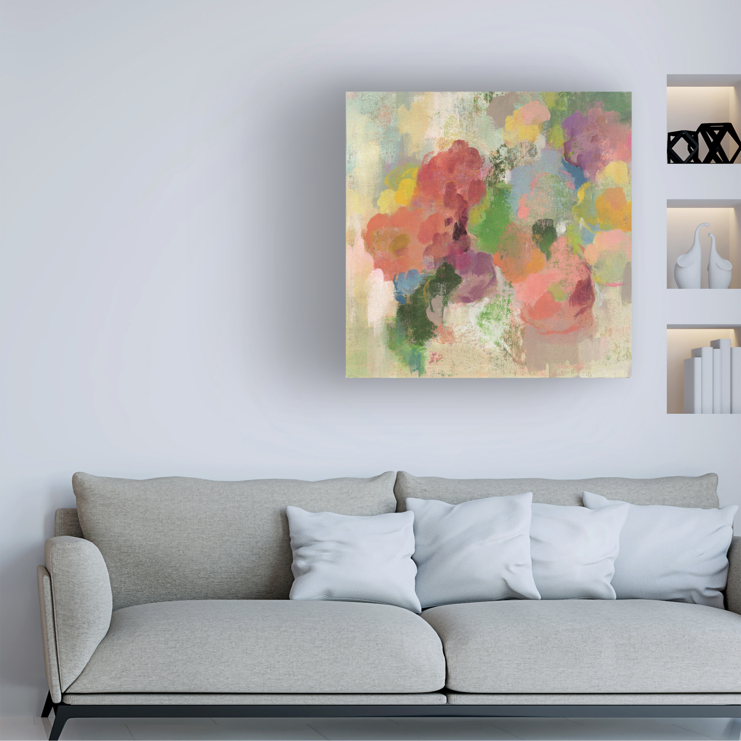 Trademark Fine Art 'Colorful Garden III' Canvas Art by Silvia Vassileva