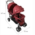 thumbnail image 4 of Carriola Gemelos Trendy Kids Jet Twiny/Gemelos/Roja, 4 of 4
