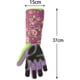 thumbnail image 2 of 37cm Leather Gauntlet Long Sleeves Heavy Duty Thorn Proof Garden Work Gloves, Purple, 2 of 5