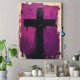 thumbnail image 4 of Qisvanset Framed Canvas Wall Art 12x16 Inch Purple Romans Minimal Bible Verse Digital Art, 4 of 5