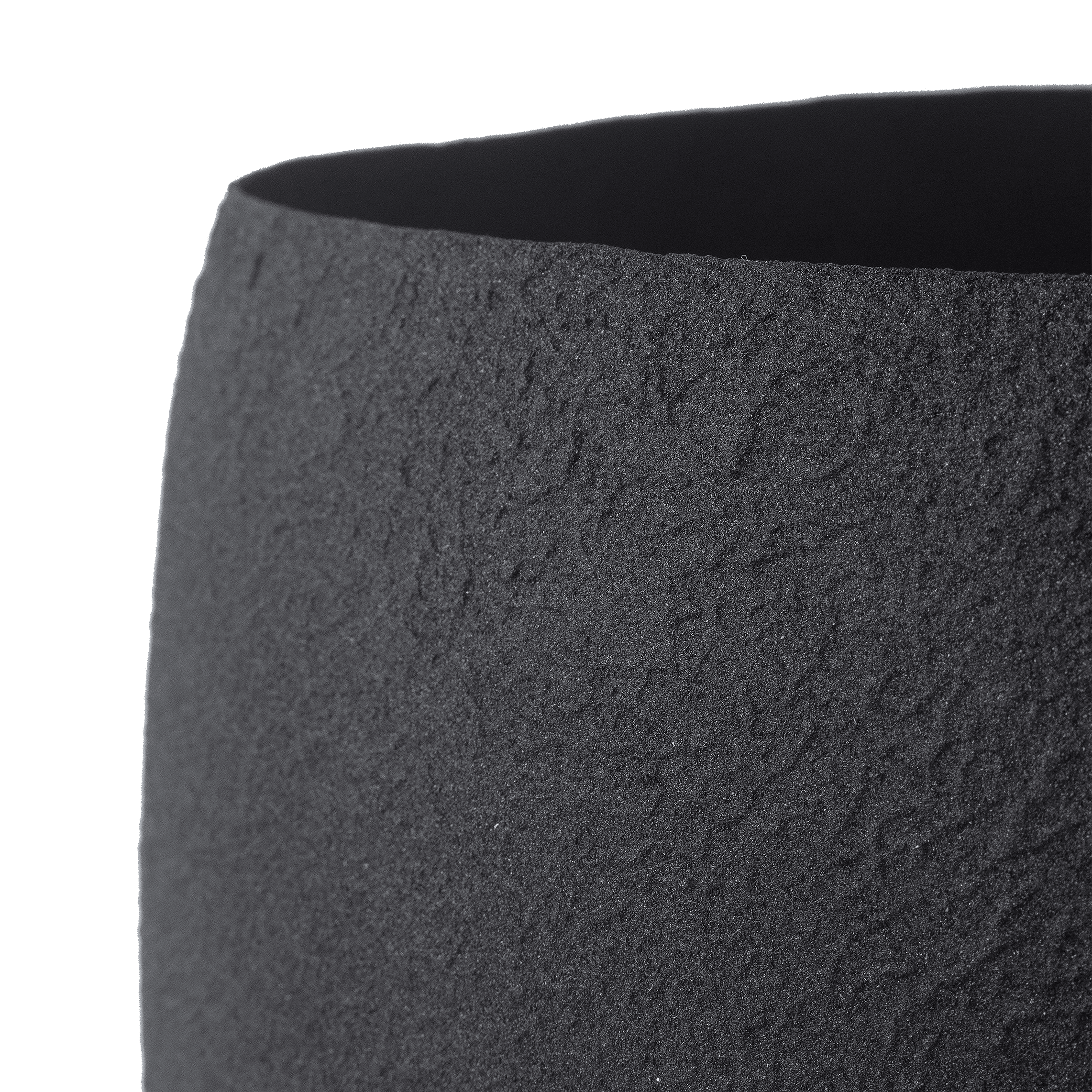 Fab Habitat Eden Handmade Round Metal Planters in Midnight Finish with Drainage Holes