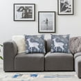 thumbnail image 3 of Nawypu 2 Pack Square Decorative Throw Pillow Cover Pillowcases Deers Xmas Snowflake Soft Pillow Sham Protector Cushion Case for Living Room Couch Sofa Home Decor White, 3 of 6