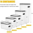 VATENIC 14Piece Set, Airtight BPAFree Kitchen Storage Containers for