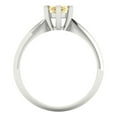thumbnail image 4 of 1 ct Marquise Cut Simulated Yellow Diamond Solitaire 18K White Gold Womens Engagement Ring, 4 of 5