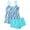 Blue, variant on CIENVNSTG Womens Modest Flowy Tankini Swim Dress Two Piece Swimsuits Tummy Control Slim Effect Bike Shorts Style Casual Seaside Pool Leisure Bathing Outfits Purple S