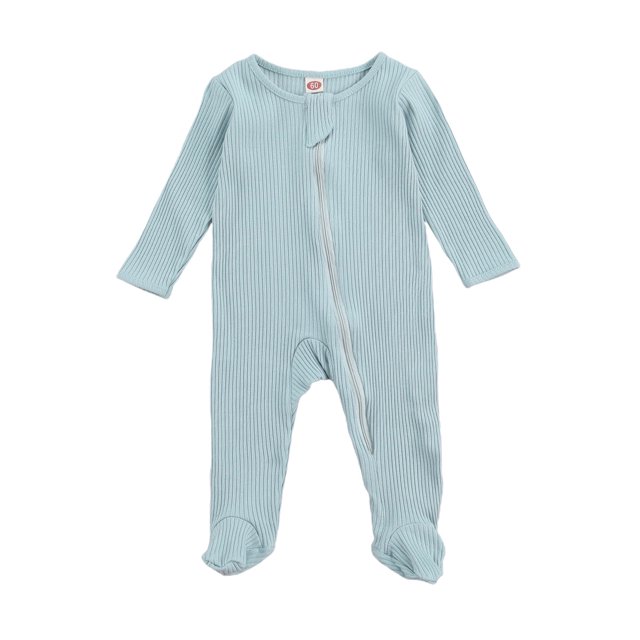 SUNSIOM Children's Romper Crew Neck Long Sleeve Foot Wrap Baby Jumpsuit