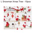 thumbnail image 2 of Zues 10Pcs/Set Beautiful Bright-colored Gift Bag Paper Creative Santa Claus Pattern Gift Pouch for Party, 2 of 7