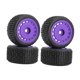 thumbnail image 3 of 4x Llantas RC Neumáticos Ruedas Repuestos Caucho Profesional DIY Modificado Reemplazo Púrpura, 3 of 6
