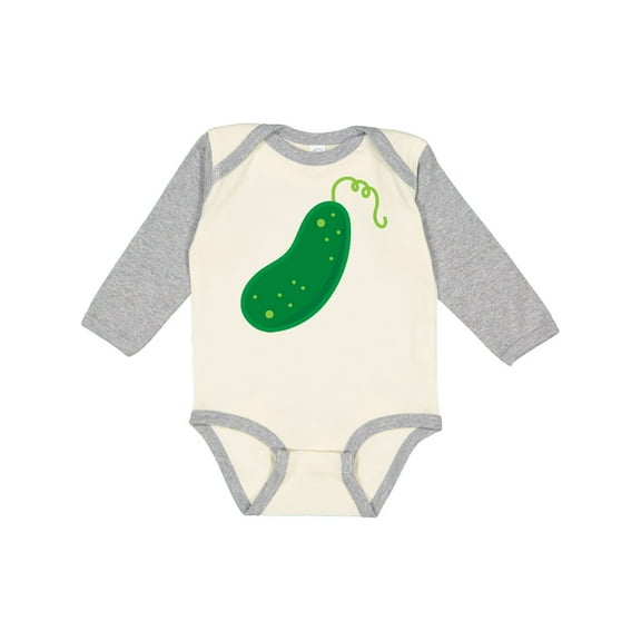 Inktastic Pickle Boys or Girls Long Sleeve Baby Bodysuit