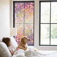 thumbnail image 3 of Spring Floral Window Privacy Film, Modern Oil Painted Daisy Botanical Elegant Static Cling UV Sun Blocking Tint Film Heat Control Windows Films for Bedroom Bathroom, Window Stickers 23.6"x59", 3 of 8