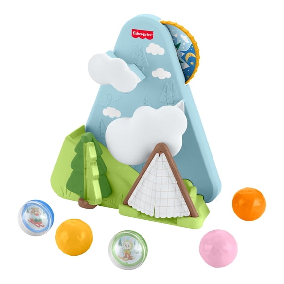Fisher-Price Friendship Forest Ball Drop Mountain Developmental Activity Crawl Toy for Baby