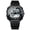 black, variant on Unisex Analog Digital Sports Watch with Alarm, Stopwatch and Silicone Strap, Black