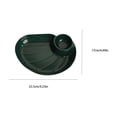 thumbnail image 3 of Dumpling Serving Plate with Built-in Sauce Compartment Divided Snack Dish for Kitchen Dining Table Appetizer Sushi Dessert Home Daily Use Party Supplies, 3 of 6