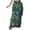 Army Green, variant on Green Camo Print Side Fringe Maxi Skirt Casual Bodycon Fit