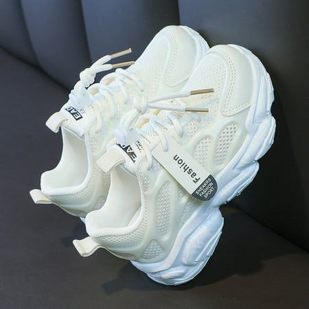 

Kids Shoes Boys Running Shoes for Boys Cotton Boys Sneakers Shoes for Boys Boys Running Shoes Cute Girls Sneakers Children s girls new breathable soft-soled sports shoes White 35