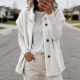 thumbnail image 2 of TARIENDY Warm Vests for Women Winter Fleece Jackets Sleeveless Stand Collar Button Down Outerwear Vest for Cold Weather White L, 2 of 9