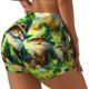 thumbnail image 1 of Balery st. patrick’s day gnomes Pantalones cortos de entrenamiento estampados para mujer, sin costuras, ajustados, para gimnasio, yoga, correr, deportes, ejercicio activo, fitness.-X-Large, 1 of 8