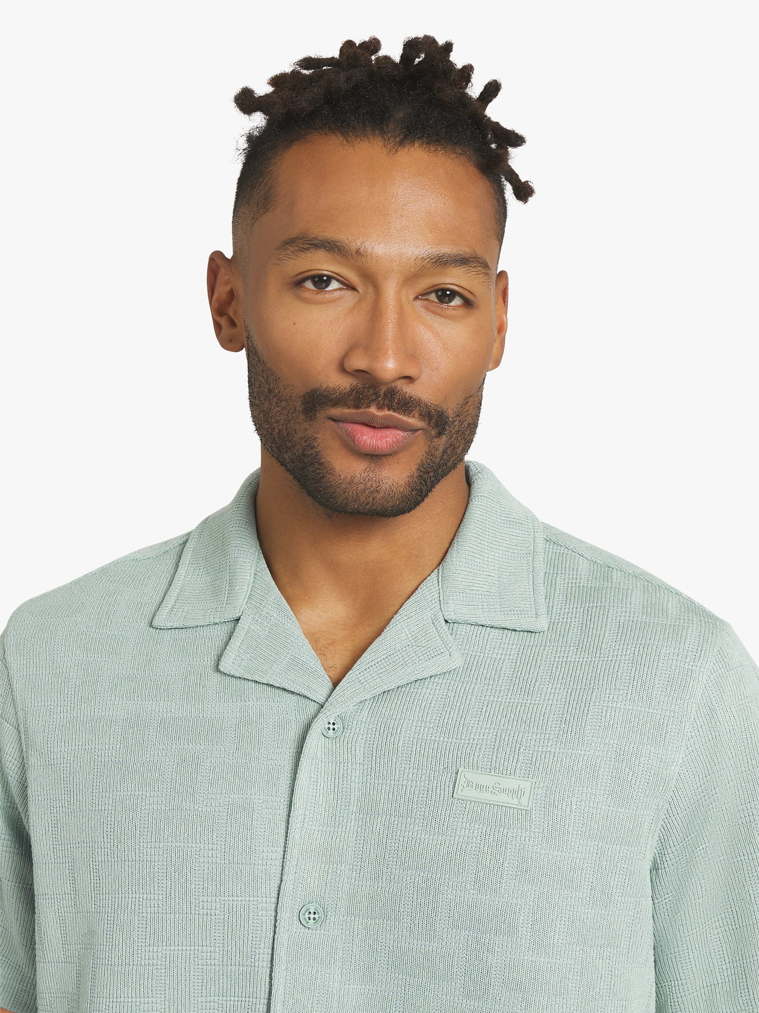 Dogg Supply by Snoop Dogg Big Men's Jacquard Knit Shirt, Sizes 4XL - 5XL