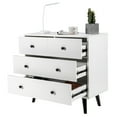 thumbnail image 1 of Patiojoy Commode 4 Tiroirs Commode de Rangement pour Chambre Salon Blanc, 1 of 9
