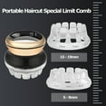 thumbnail image 3 of Tondeuse à Cheveux pour Hommes Circulaire Sans Fil Tondeuse à Cheveux Auto-Coupe Kit USB Rechargeable Écran LED Or, 3 of 7