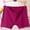 Hot Pink, variant on Women's Plus Size High Waisted Boyshort Underwear Soft Cotton Anti-Chafing Boxer Briefs Multi-Pack Wine 6XL