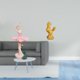 thumbnail image 2 of Estatua de la bailarina,Estatua de niña de ballet Escultura de niña de resina Artesanía,Escultura de pollo,Escultura de pollo,decoración del hogar,figura de gallo,Figura decorativa de, 2 of 8