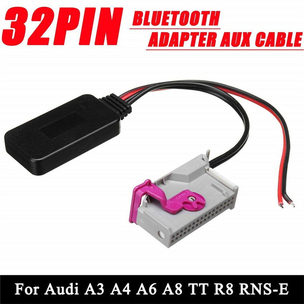 Vhbw Adaptateur Bluetooth autoradio compatible avec Audi A2, A3, A4 / S4,  A6 / S6, A8 / S8, AllRoad, TT - Micro, câble jack + clip inclus