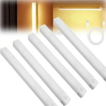 Punch-Free Smart Sensor Magnetic Rechargeable Led Lights, Motion Sensor Light Indoor, Rechargeable Motion Activated Cabinet Lights, Under Cabinet Stair Lighting Wireless Indoor(5Pcs-Warm)
