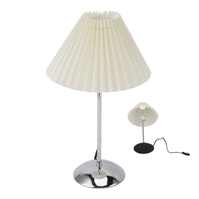 Lampe de Chevet, Lampe de Table Plissée Lumière Douce pour Salon