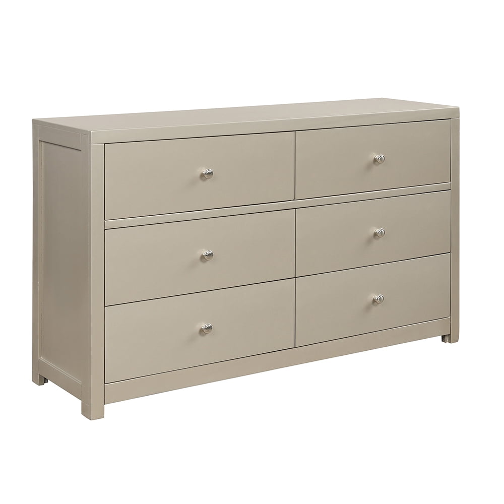 Kepooman Classic Solid Wood Chest, 6 Drawer Wooden Double Dresser, Chest of Drawers of Freely Configurable Bedroom Sets, Rich Brown Kepooman Classic Solid Wood Chest, 6 Drawer Wooden Double Dresser, Chest of Drawers of Freely Configurable Bedroom Sets, Rich Brown