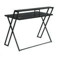 thumbnail image 5 of Xavier Writing Desk with USB Ports Black, 5 of 11