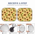 thumbnail image 6 of Haiem Sunflowers Car Windshield Sun Shade (2 Pieces) Foldable Windshield Sun Shade Car Accessories for Truck SUV Pickup-Large, 6 of 7