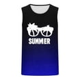thumbnail image 5 of Axiiglly Tank Tops for Men Summer Beach Tank Tops Gradient Color Sleeveless Undershirts Palm Printed Gym Tank Top Casual Hawaiian Slimming Tank Tops, 5 of 5