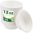thumbnail image 2 of Hefty ECOSAVE Tableware, Bowl, Bagasse, 16 Oz, White, 25/Pack, 12 Packs/Carton (D71625 2 of 12