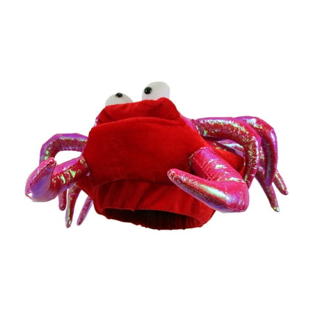 Red Novelty Lobster Crab Seafood Hat Costume Accessory Adult Fish Cap